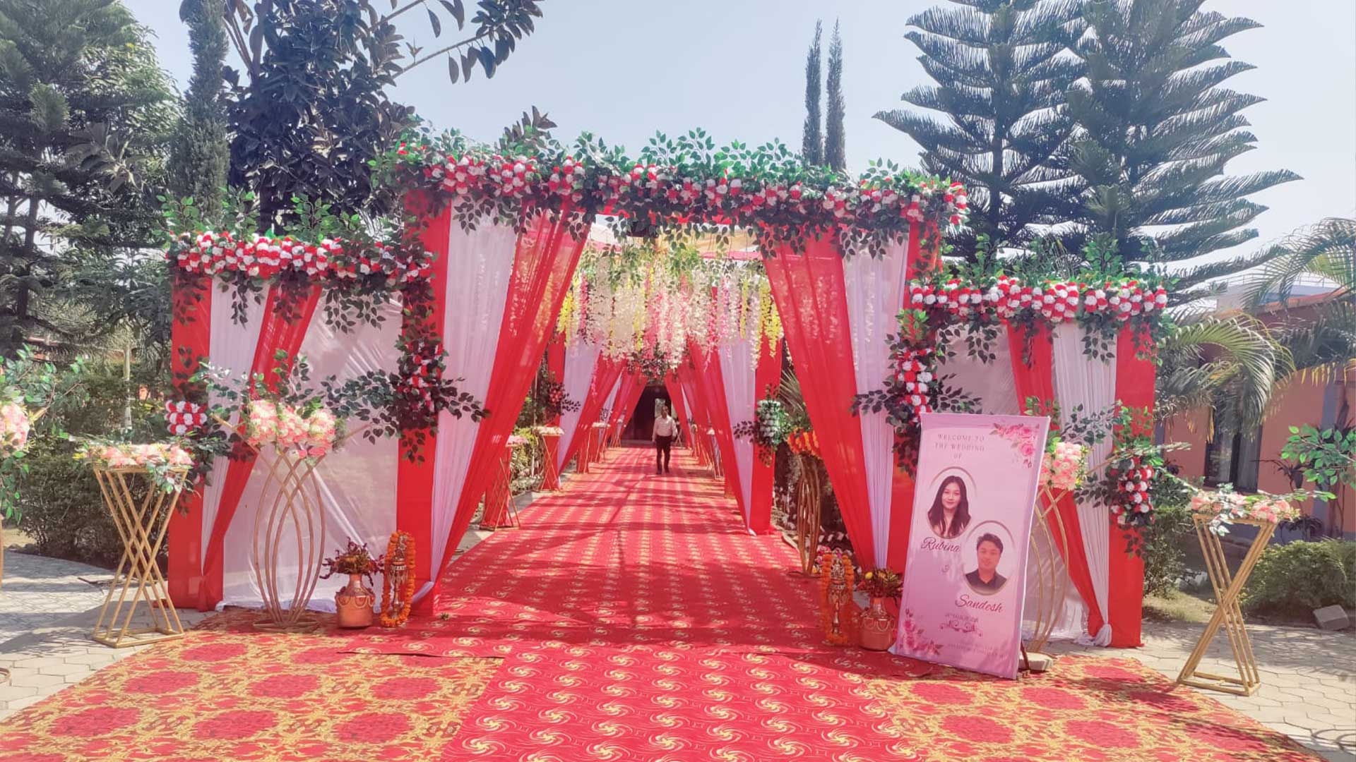 Grand banquet hall at The Durbar Lawn